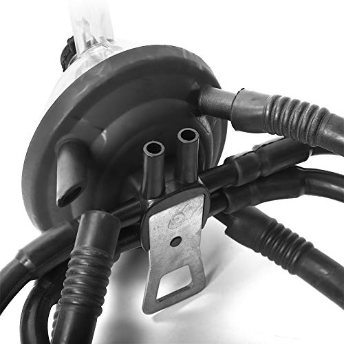 Milking Cluster, 240CC Cow Milking Claw Set, Stainless Steel Rubber Machine Replacement with Hook for Vacuum Pump Systems
