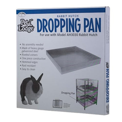 Pet Lodge® Steel Dropping Pan | Rabbit Tray Pan | Waste Pan | 30 X 30 - size: 30x30 Inch (Pack of 1)
