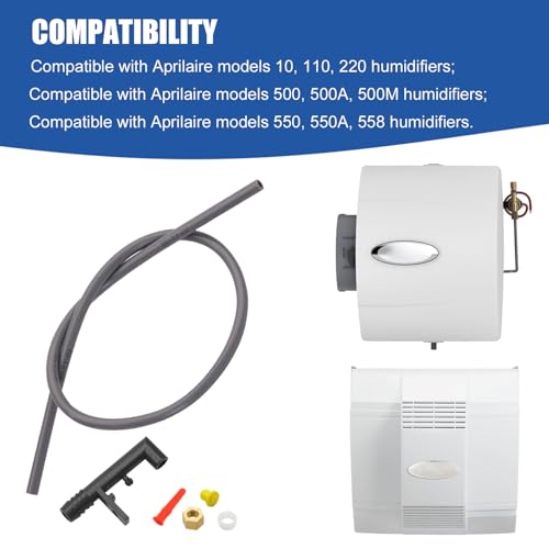 4079 Humidifier Feed Tube Assembly Kit with Nozzle, Sleeve Nut, Orifice, Strainer for 500 Series Compatible with Humidifier 110, 220, 500, 500A, 500M, 550, 550A, 558