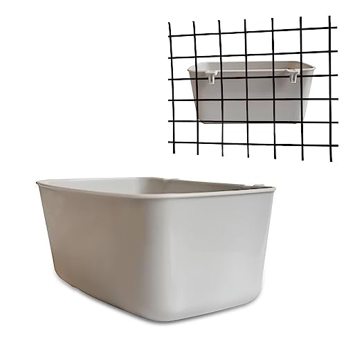 12 Pack Feeder Waterer Chicken 21 oz Food Water Cage Cups Rabbit Puppy Cat Hanging Feeding Dish Coop Bowl Watering Container Treats Drinker for Pigeon Bird Bath Basin Hamster Bed