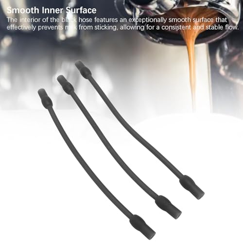 Milk Tube Hose,Coffee Machine Milk Frother Hose Set Food Grade Silicone Replacement for Fully Automatic Coffee Machine (B) - size: B