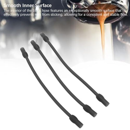 Milk Tube Hose,Coffee Machine Milk Frother Hose Set Food Grade Silicone Replacement for Fully Automatic Coffee Machine (B) - size: B