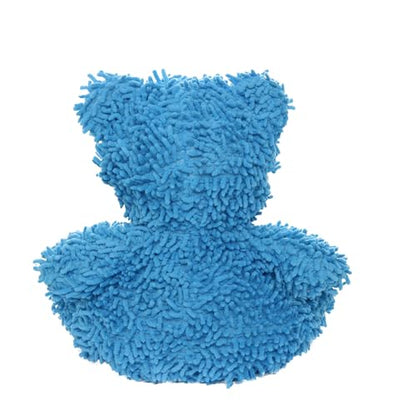 MIGHTY® 2 Pack Microfiber Medium Bear Dog Toys | Ultra Durable Plush Toy with Multiple Layers & Reinforced Seams , Washable and Floats , Mighty® Construction - color: 2PK Blue Bear