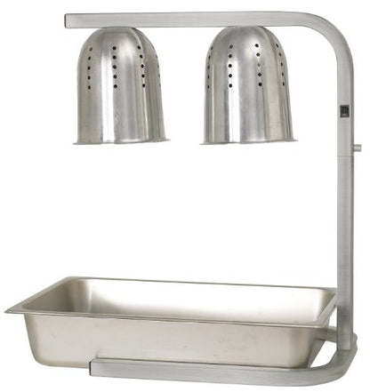 Winco Bulb Professional Free Standing Heat Lamp, Twin,Aluminum - color: Aluminum