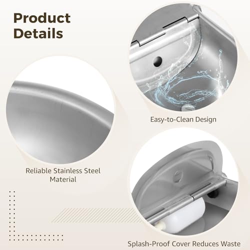 Automatic Drinking Water Bowl, Stainless Steel Waterer Kit with Float Valve, 31.5 in Metal Pipe, Livestock Waterer for Cattle, Poultry, and More