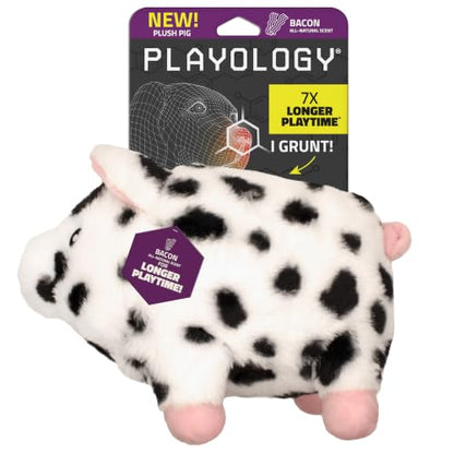 Playology Dog Toys | Plush Pig Stuffed Animal | Pork Sausage Scented Jumbo Toy | Plush Chew Toy for Large Dogs - size: Large, style: Pig