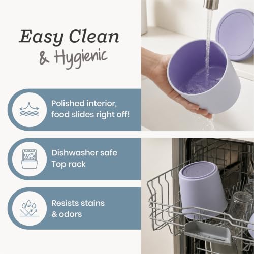 StarPack Freeze The Day Homemade Ice Cream Containers (2-Pack, 1 Quart) - Airtight Silicone Lids, BPA-Free Reusable Ice Cream Freezer Containers with Lids, Stackable, Lavender & Mint - color: Mint / Lavender, size: 2-Pack 1Qt