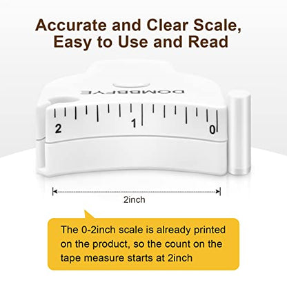 6 Pieces Body Measure Tape 60inch (150cm), Tape Measure Body Measuring Tape, Retractable Push Button and Double Scale, Measuring Tape for Body Measurements, Weight Loss, Sewing, Fabric, Cloth - color: Black + White