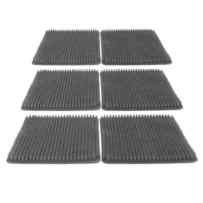 Aramox 6 Pack Washable Chicken Nesting Pads, Breathable Reusable Nesting Box Liners for Laying Hens, with PE Material for Chicken Coop Poultry Boxes (Gray) - color: Gray
