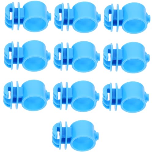 Milisten 10pcs Electric Fence Insulators High Voltage Resistance for Electric Fencing Easy to Install Support Rod Compatible - color: Blue