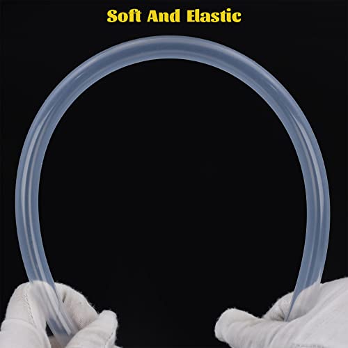 Eastrans 3/8" ID Silicone Tubing, Food Grade 3/8" ID x 1/2" OD Flexible Pure Silicone Hoses High Temp for Home Brewing,10 Feet Length - size: 3/8" ID x 1/2" OD, style: 10 feet