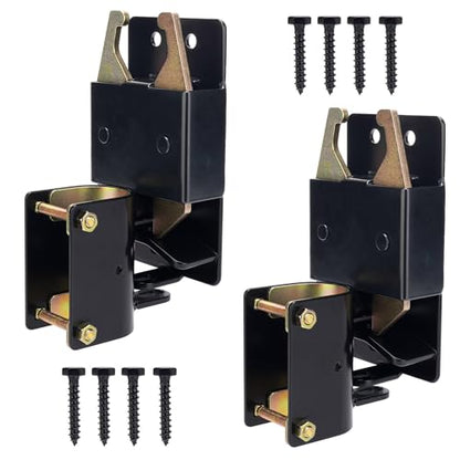 2 Way Lockable Gate Latch, Heavy Duty Farm Gate Latch, Two Way Livestock Cattle Gate Latch for Horse Corrals, Ranches, Fences, Stables，2 Pack