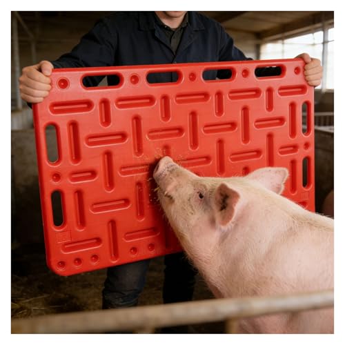 Livestock Sorting Panel, Impact-Resistant Animal Show Board for Pig Hog Cattle Cow Sheep Goat, Restraint and Crowding Solution - size: 77x47cm (30 5/16" x 18 1/2")