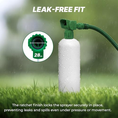 Hose-End Sprayer (48-Pack): Contractor-Grade 20:1 Ratio Hose-End Sprayers for Turf Maintenance, Lawn Fertilizer, and Odor Control Solutions – Reliable, Reusable, Heavy-Duty Build - size: Sprayer