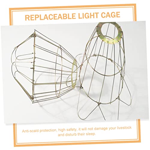 BESPORTBLE 3Pcs Waterproof Heating Lamp Covers Heat-Resistant Bulb Cages for Livestock and Reptile Use Sturdy Protectors Scald Mesh Design