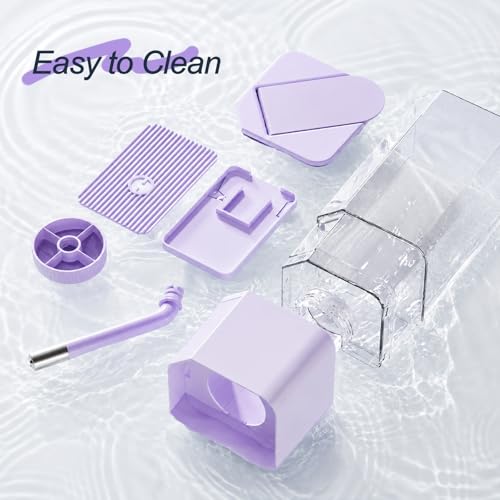 No-Drip Small Animal Water Bottle, 47OZ Large Capacity Leakproof Hanging Pet Water Dispenser for Cage Crate, Water Feeder for Guinea Pig, Hamster, Rabbit, Ferret, Chinchilla (Purple) - color: Purple