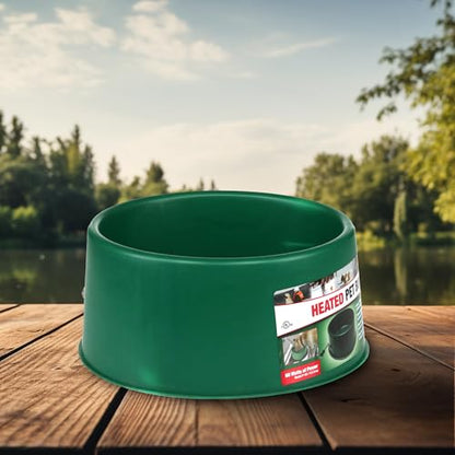 Farm Innovators Heated Pet Water Bowl, 60W Heated Water Dish - 1.5 Gallon Plastic Watering Station with Anti-Chew Cord Protector for Dogs & Cats - size: 6 Qt