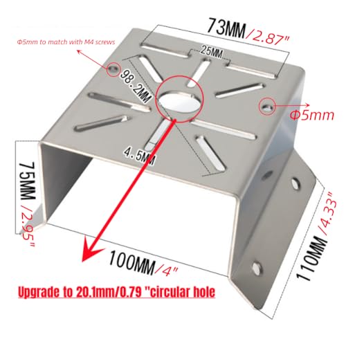 CCTV Security Camera Corner Mount Bracket, Stainless Steel Wall Corner Adapter Mount Bracket for Universal PTZ Security Camera Mounting Surveillance System