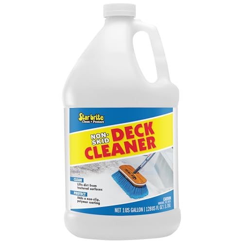 STAR BRITE Non-Skid Deck Cleaner & Protectant - Ultimate Boat Deck Wash - Protects Against Future Stains & UV - Ideal for Fiberglass, Vinyl, Plastic & Painted Surfaces -1 Gallon (085900) - style: 128 OZ Gallon