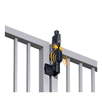 D&D TECHNOLOGIES ML3AVPKAG2 MagnaLatch Alert Vertical Pull 12-inches Gate Latch, Child & Pet Safety Magnetic Gate Latch and Lock, Audible & Visual Alarm, Any Square Gate Frame and Post - style: 12 7/16 Inch