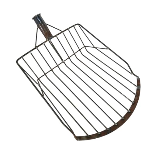 VOSAREA Heavy-Duty Iron Farm Shovel and Maize Shovel for Collecting Corn, Large All-Steel Corn Scoop Spade, Sturdy Hand Tool for Agricultural and Garden Use