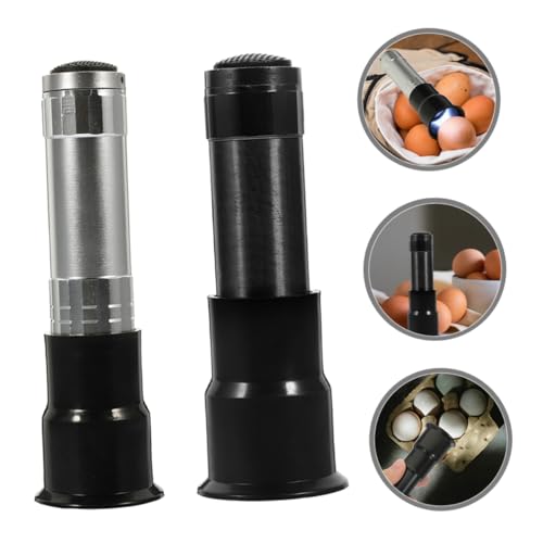 2pc Incubator Egg Candler Led Chicken Egg Light Portable Inspection Lamp for Farm Duck and Goose Easy to Carry