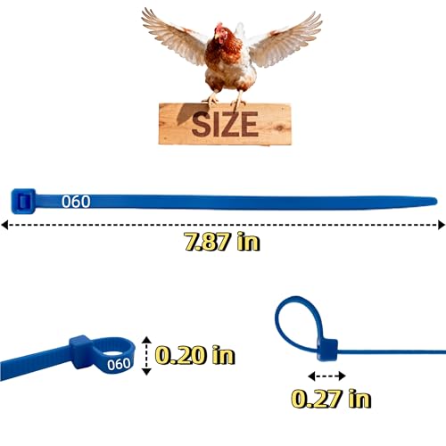 Vibrant 120Pcs Chicken Leg Bands-Easily Identify Your Poultry with Colorful Leg Bands-Durable and Laser Engraved for Long-Lasting Visibility-Perfect for Chicken,Duck,and Goose Owners