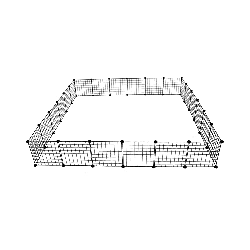 Midlee Guinea Pig Cage Panels- Set of 24 DIY Piggie Cage - size: Medium