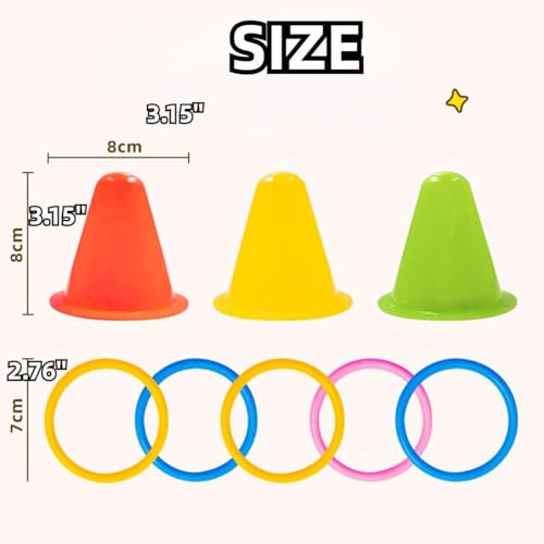 Rabbit Training Rings Toy Interactive Educational Stacking Rings 5 Random Colors Puzzle Toys for Small Animal Bird Kitten Ferret Guinea Pig Squirrel (Red) - color: Red