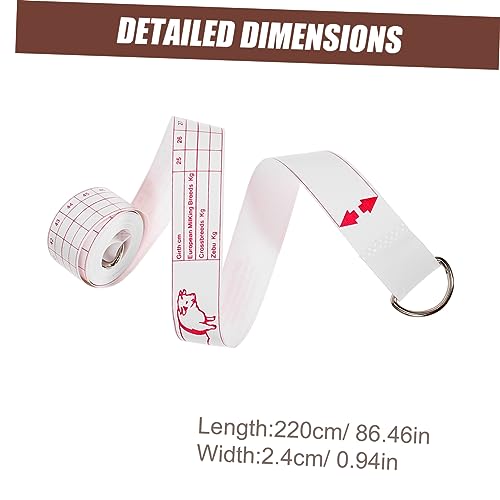 Outanaya Livestock Identification Tape Farm Scale for Cows Pigs Portable Measuring Tape High Precision Multi-use Horse Pig