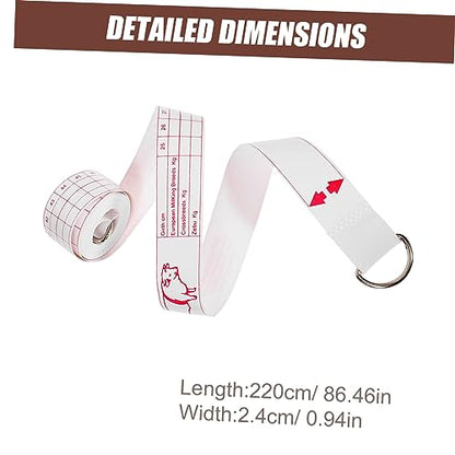 Toddmomy Measuring Tape for Horse and Livestock Cattle Pig Weight Tape Measure Portable Lightweight Easy to Use and Store