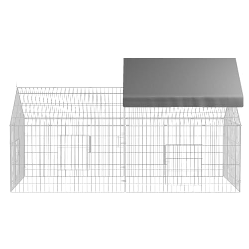 Chicken Run Cover Replacement, Waterproof Chicken Cage Tarp, Weatherproof Cover for Outdoor Duck Pen