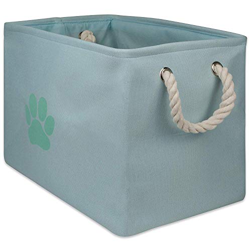 Bone Dry Pet Storage Collection Collapsible Bin, Medium Rectangle, Aqua - color: Aqua, size: Medium Rectangle