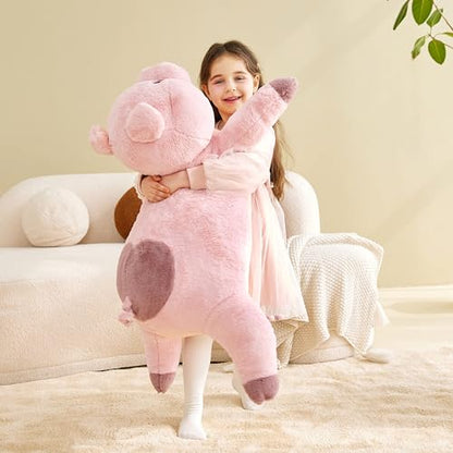 IKASA Giant Pig Stuffed Animal Plush Toy,30 Inches Large Toys Gifts for Kids Girls Boys Girlfriend Children - style: Pig
