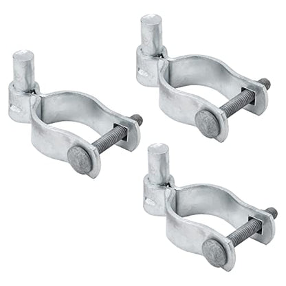 VIVIDA 1-7/8" Gate Post Hinge, Chain Link Fence Gate Hinge, for 1-7/8" OD Post/Pipe, Galvanized Steel, Chain Link Fence Hardware, 3 PCS - size: 1-7/8" (3 PCS)