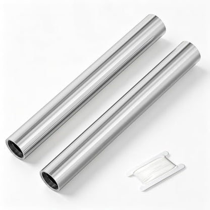 TAISHER 2PCS Stainless Steel Pipe Fittings, 3/4" NPT x 3/4" NPT Female Threaded, 12" Length Nipple Cast Pipe - size: 3/4" FNPT 2pcs