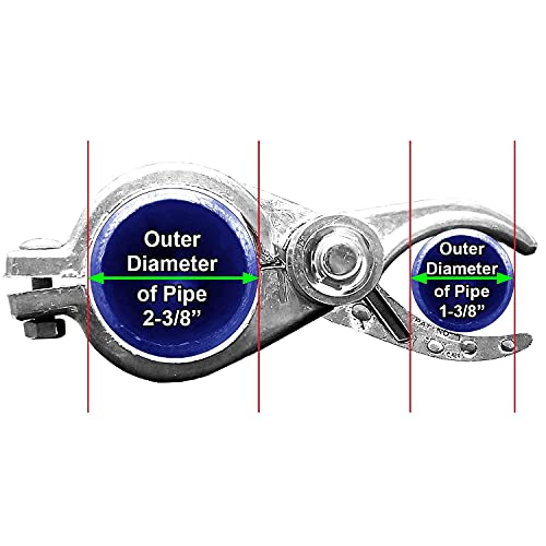 2-3/8" (2-1/2") x 1-3/8" Durable Chain Link Spring Loaded Gate Closer. - size: 2-3/8"X 1-3/8"
