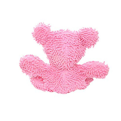 MIGHTY® 2 Pack Microfiber Medium Pig Dog Toys | Ultra Durable Plush Toy with Multiple Layers & Reinforced Seams , Washable and Floats , Mighty® Construction - color: 2PK Pink Pig