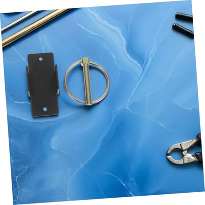 Outanaya Heavy Duty Steel Bucket Hook Preventing Accidental Falls Featuring Safety Pin Quick Release Livestock Bucket Hanger for Horse Stalls and Barns for Slow Hay Bags and Feeding