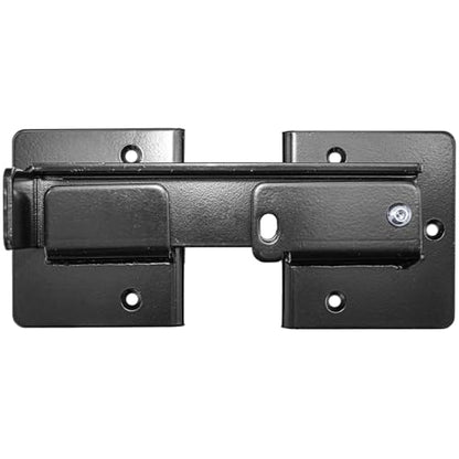 Double Gate Flip Sentry Gate Latch-Flip Latch. Padlocked for Added Security Powder Coated Black & Has Hardware - CASE Qty 6 - size: Dumpster Flip Latch - Qty 6
