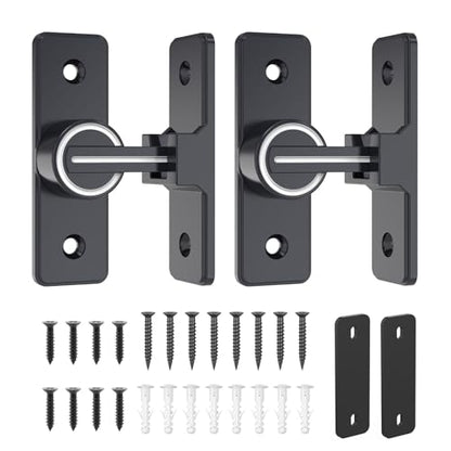 Barn Door Lock Hardware, Heavy Duty 90 Degree Flip Latch Privacy Lock, Zinc Alloy Sliding Barn Door Latch for Bathroom, Bedroom, Closet, Garage, Shed and Gate (Luminous-2PCS) - color: Luminous-2PCS