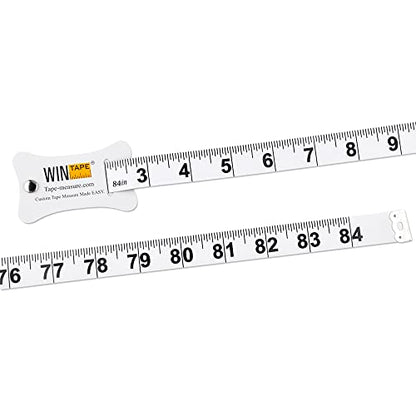 WIN TAPE PVC Horse Weight Tape Measuring for Horse and Pony Height and Weight, 84in Long (White)