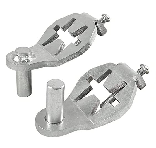 T-Post Gate Hinge Pins - Heavy Duty Gate Hanger, Hang a gate from a Metal T Post, Steel Gate Hinges Target Hanger for Farm Gate, Garden & Backyard Gate, Easy to Install. (Patent)