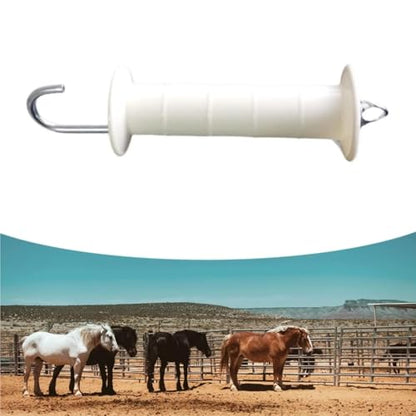 8pcs Sturdy Electric Fence Gate Handles Spring Replacement Easy to Install Insulated Accessories for Outdoor Metal