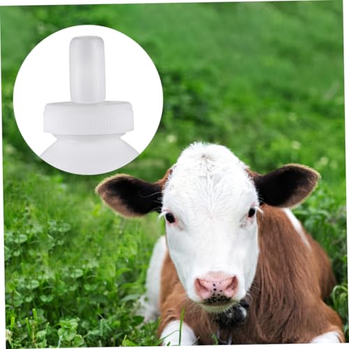 3-Pack Plastic Lamb Feeding Bottle with Silicone Teats for Newborn Lambs Sturdy Easy to Clean Feeding Supplies