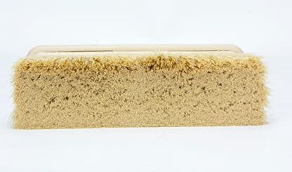 SPARTA Flo-Thru Heavy-Duty Deck Scrub Brush Nylon Bristled, Boat and Floor Scrub Broom with Protective Bumper for Floors and Large Equipment, Plastic, 9.5 Inches, Tan - color: Tan