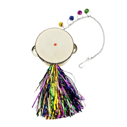 Rooster Hen Chicken Stainless Steel Mirror Drum Pet Toy Entertaining and Safe
