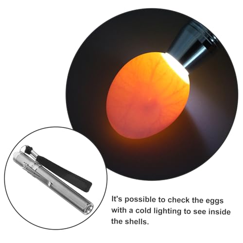 TOYANDONA LED Egg Candler Portable Egg Incubation Tool with Bright for Monitoring Chicken Duck and Bird Eggs Hatching Easy to Use and Carry