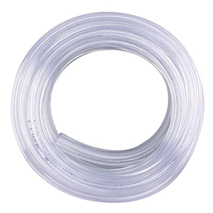 DERNORD PVC Tubing 3/16"ID X 7/16"OD Flexible Clear Vinyl Hose 10 Feet for Food Grade - size: 10 Feet, style: 3/16"ID X 7/16"OD