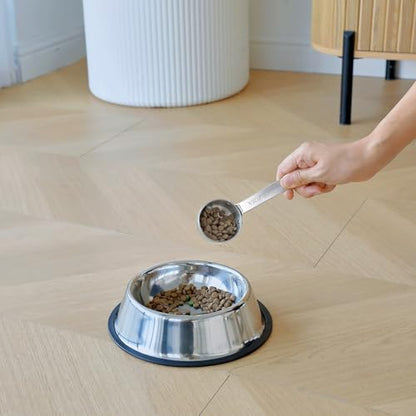 KEAWELL Premium Dog and Cat Food Measuring Cup 18/10 Stainless Steel (1, 1/3 Cup) - size: 1/3 Cup